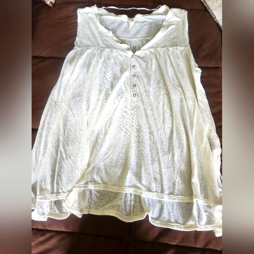We The Free Ivory Sleeveless Top